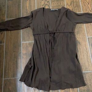 Brown beach cover up